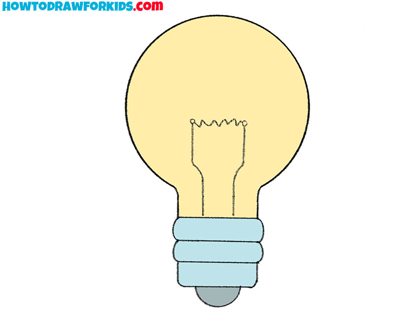 how to draw draw a light bulb featured image