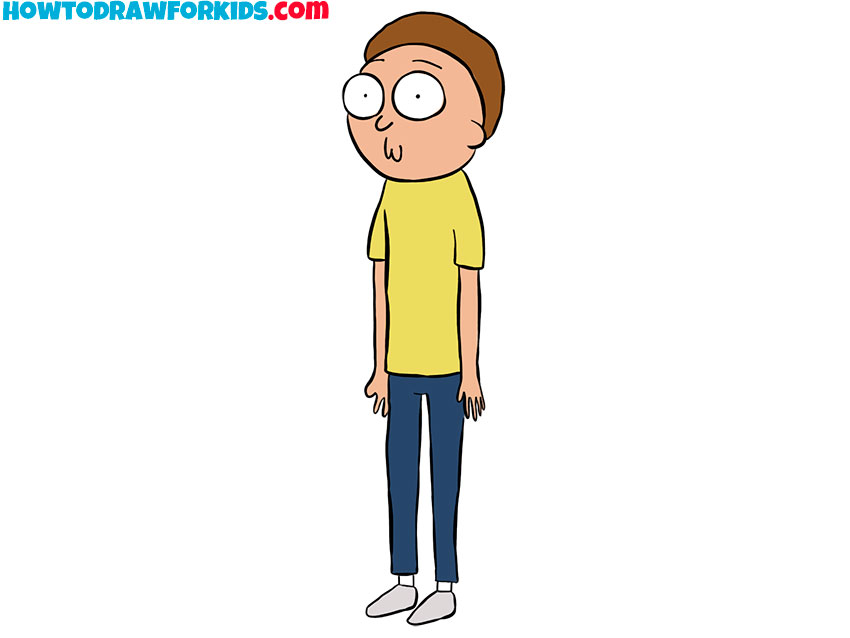 how to draw draw morty featured image