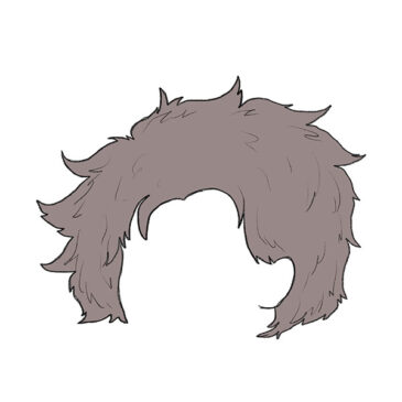 How to Draw Fluffy Hair