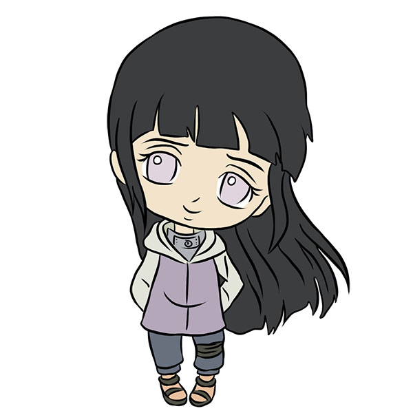 how to draw hinata