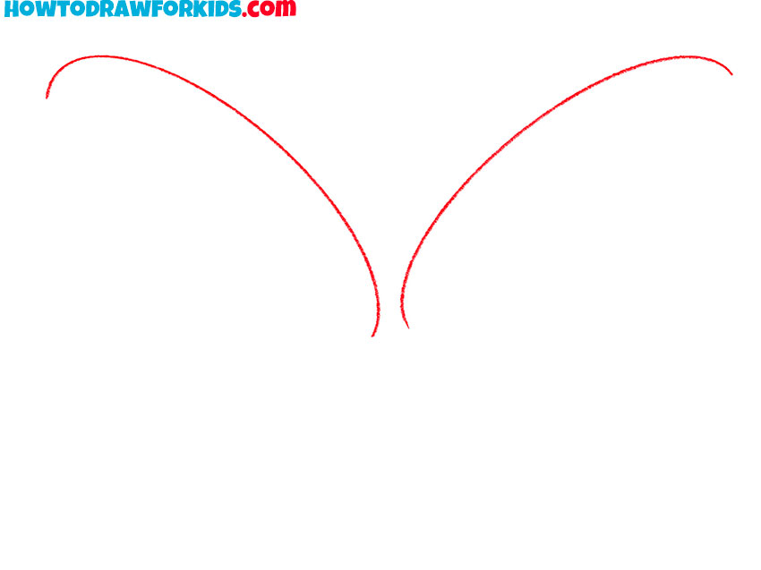 how to draw simple butterfly wings