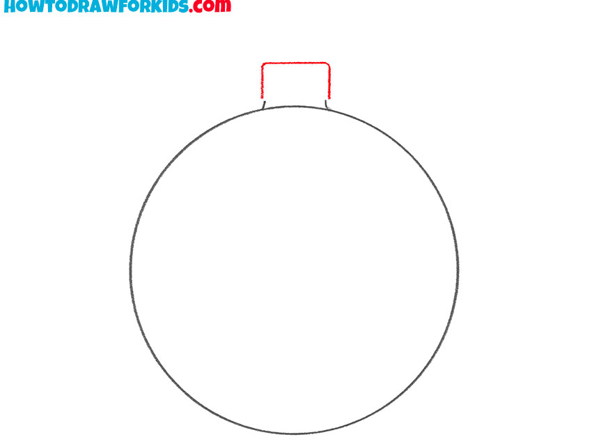 how to draw a 3d christmas ornament