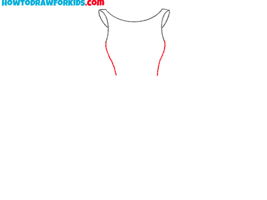 how to draw a dress easy