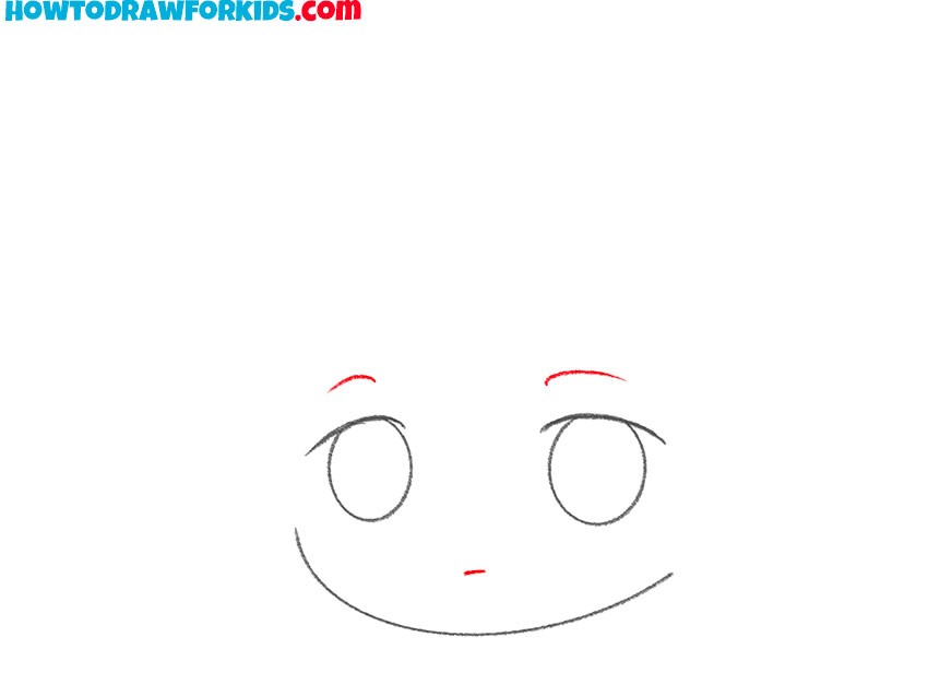 how to draw chibi face shape
