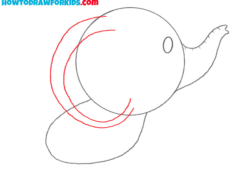 how to draw a cute baby elephant