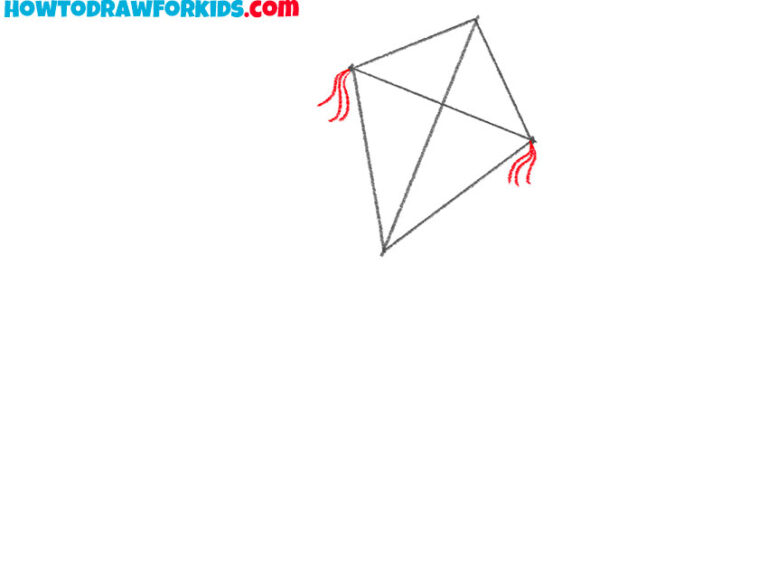 How to Draw a Kite Easy Drawing Tutorial For Kids