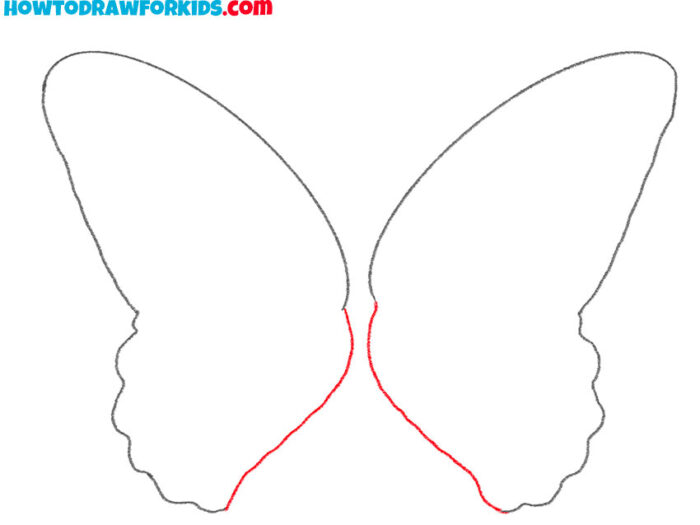 How to Draw Butterfly Wings Easy Drawing Tutorial For Kids