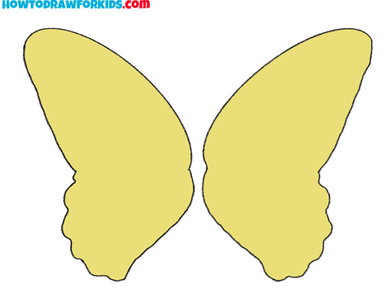 How to Draw Butterfly Wings - Easy Drawing Tutorial For Kids
