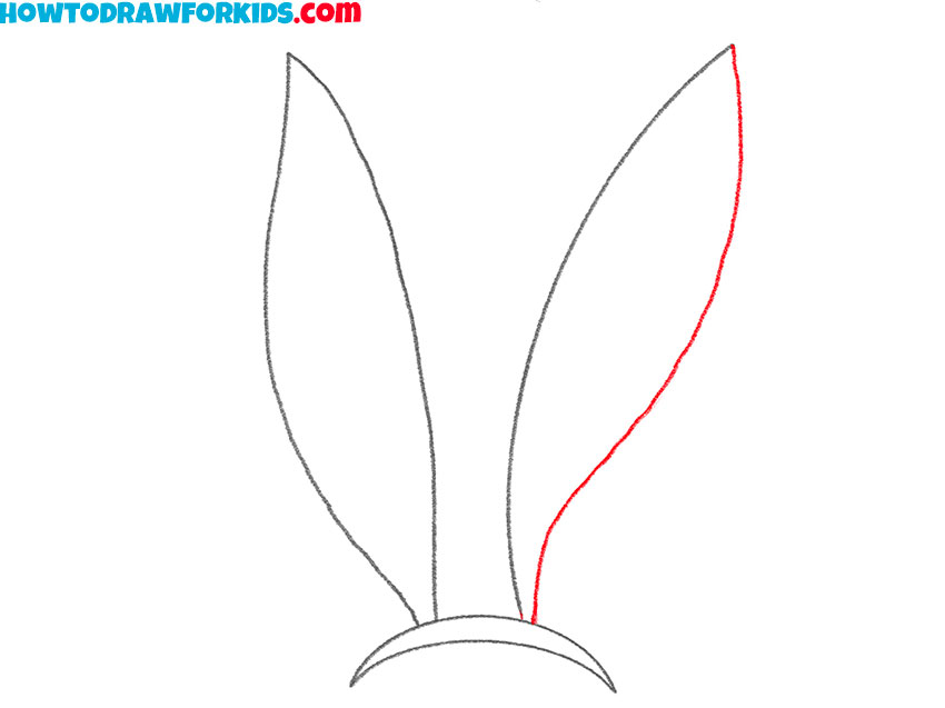 cute bunny ears drawing