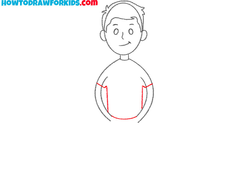 how to draw a male easy
