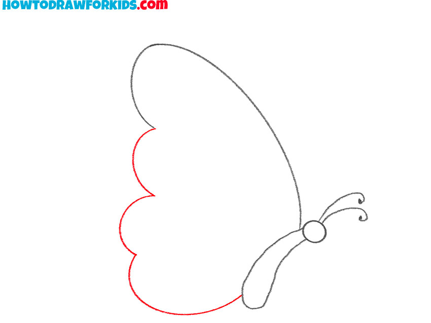 how to draw a simple butterfly
