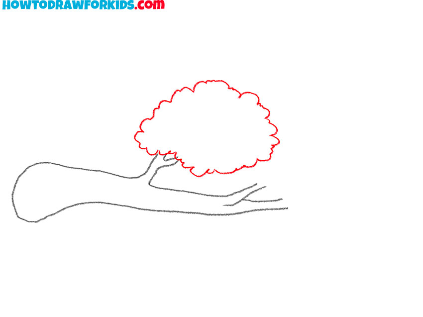 tree branch drawing easy