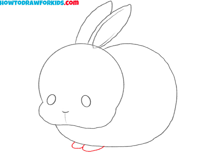 how to draw a baby easter bunny
