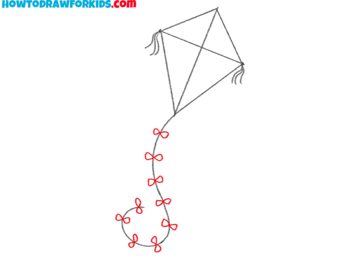 How to Draw a Kite Easy Drawing Tutorial For Kids