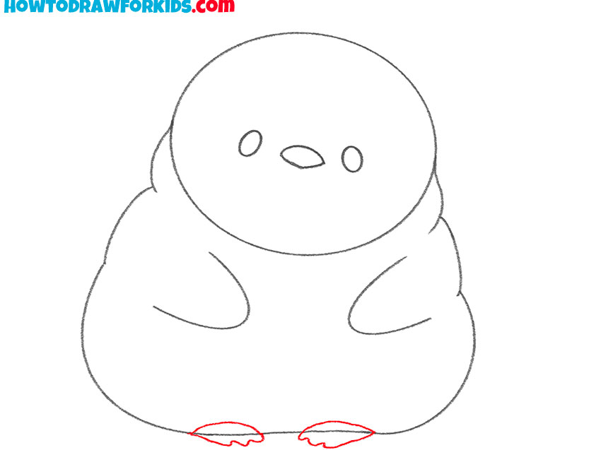 how to draw a cute penguin cartoon