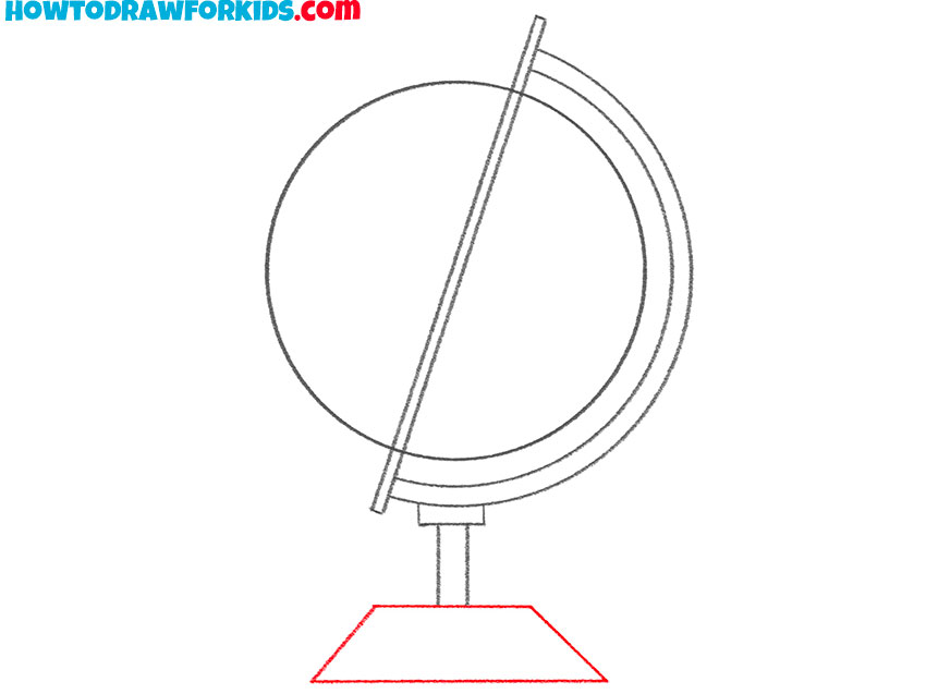 how to draw a realistic globe