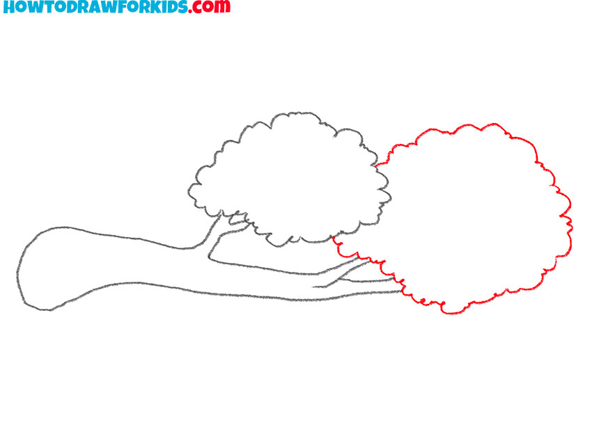 tree branch drawing cartoon