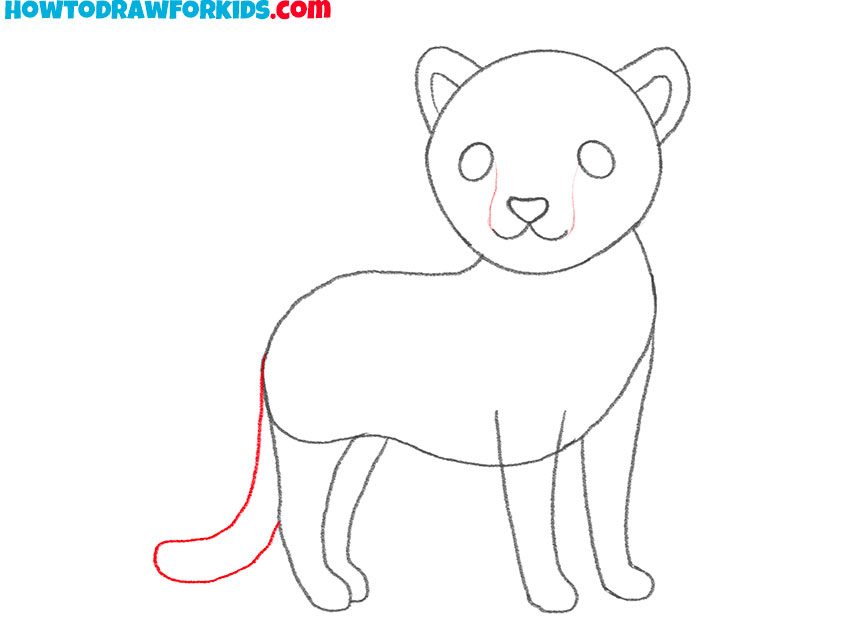 How to Draw an Easy Cheetah Step by Step - Easy Drawing Tutorial For Kids