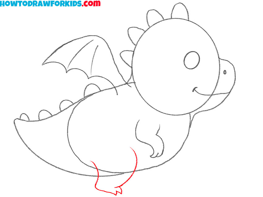 how to draw a simple cartoon dragon