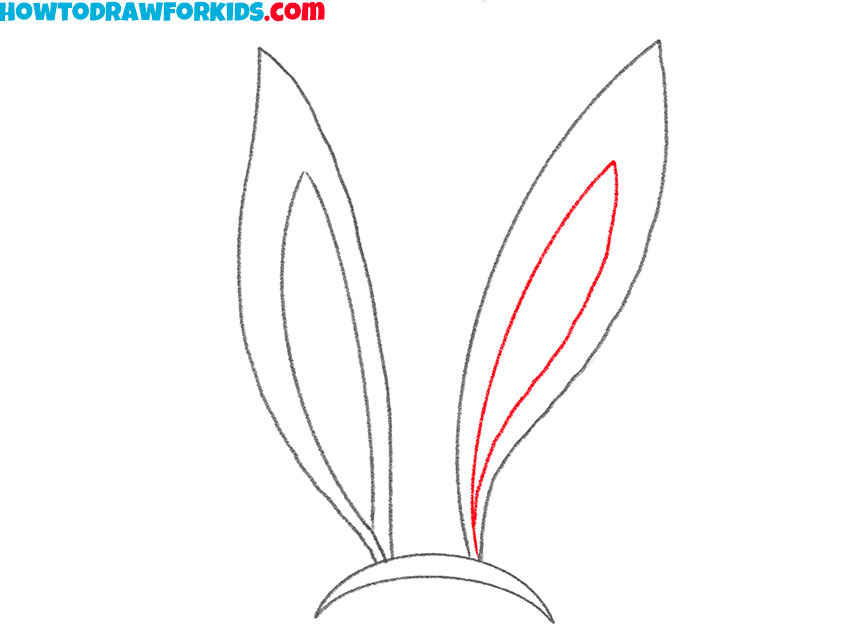 simple bunny ears drawing tutorial