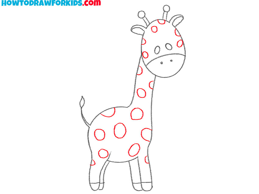 How to Draw a Giraffe Step by Step - Easy Drawing Tutorial For Kids