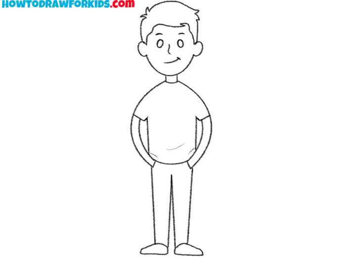 How to Draw a Male - Easy Drawing Tutorial For Kids