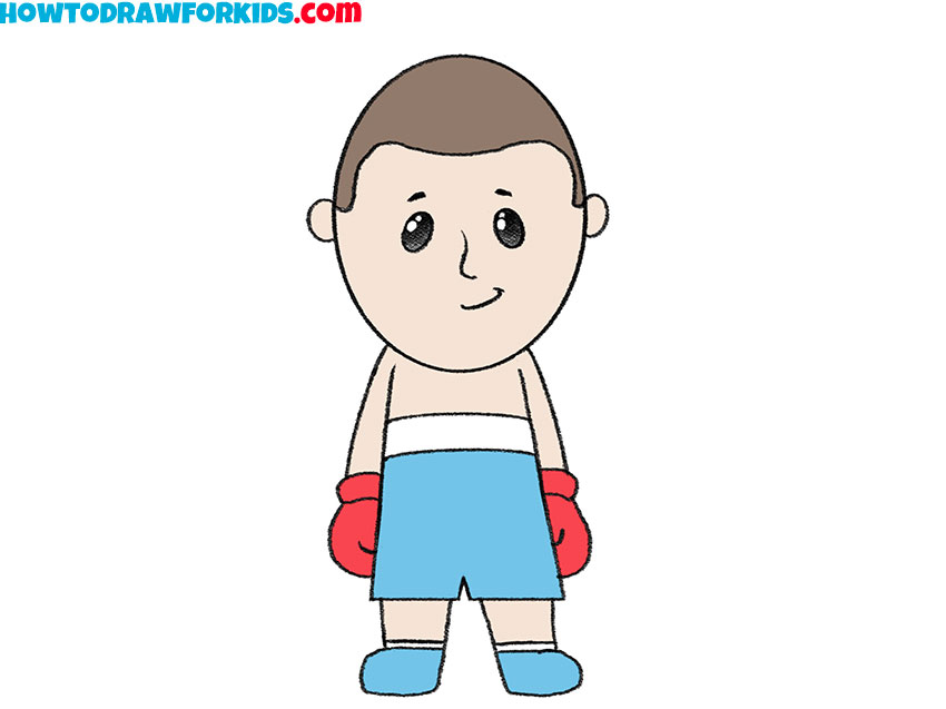 how to draw a boxer