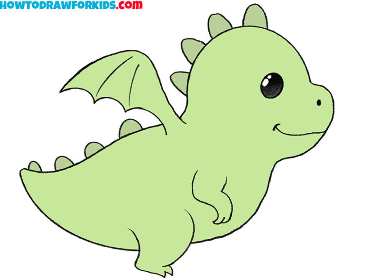 How to Draw a Cartoon Dragon Easy Drawing Tutorial For Kids