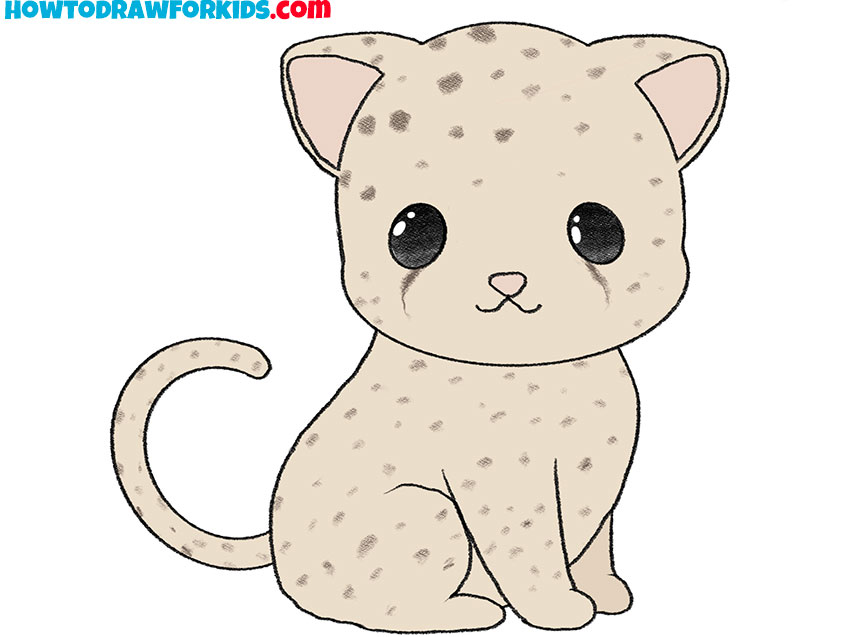 How to Draw an Easy Cheetah Easy Drawing Tutorial For Kids