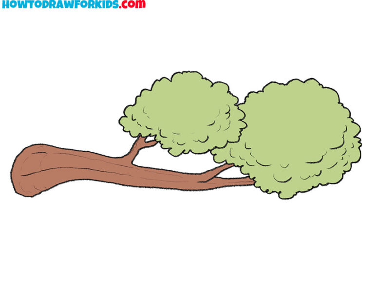 How to Draw a Tree Branch Easy Drawing Tutorial For Kids