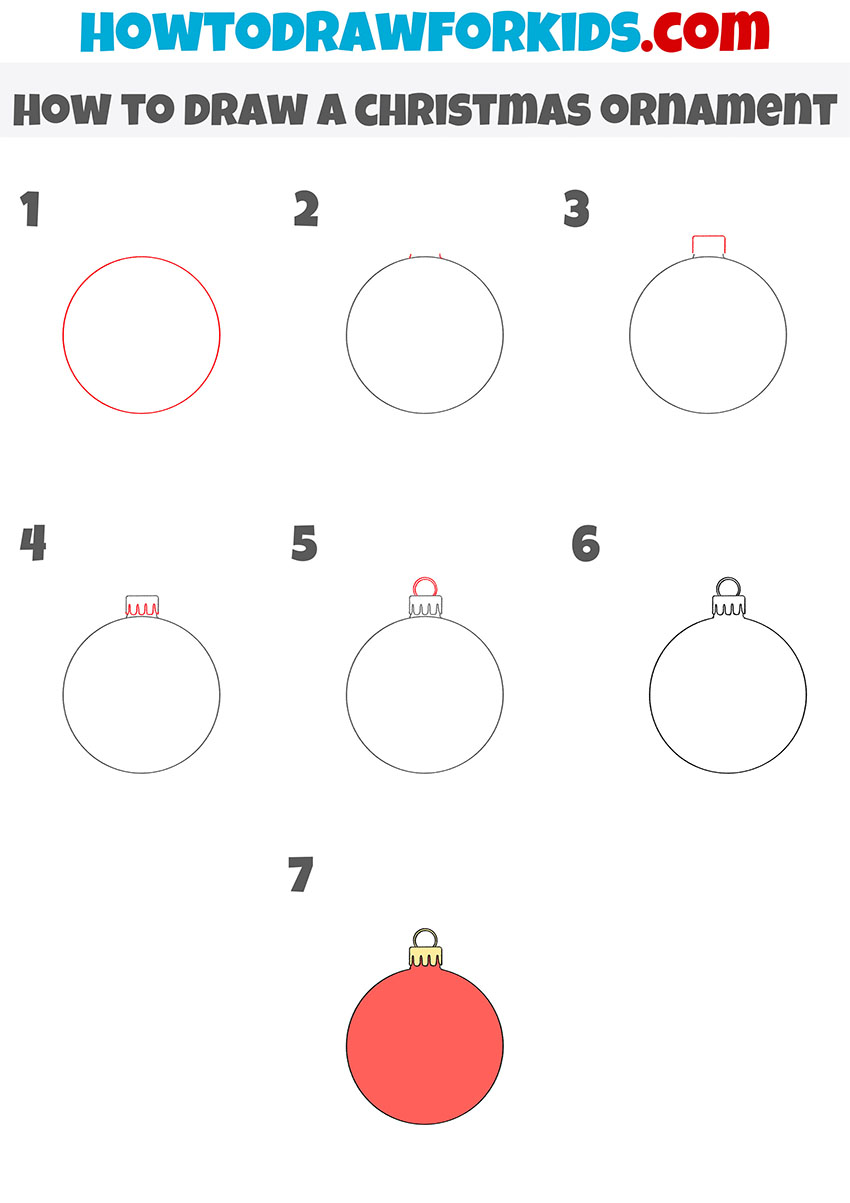 How To Draw Christmas Ornaments Step By Step