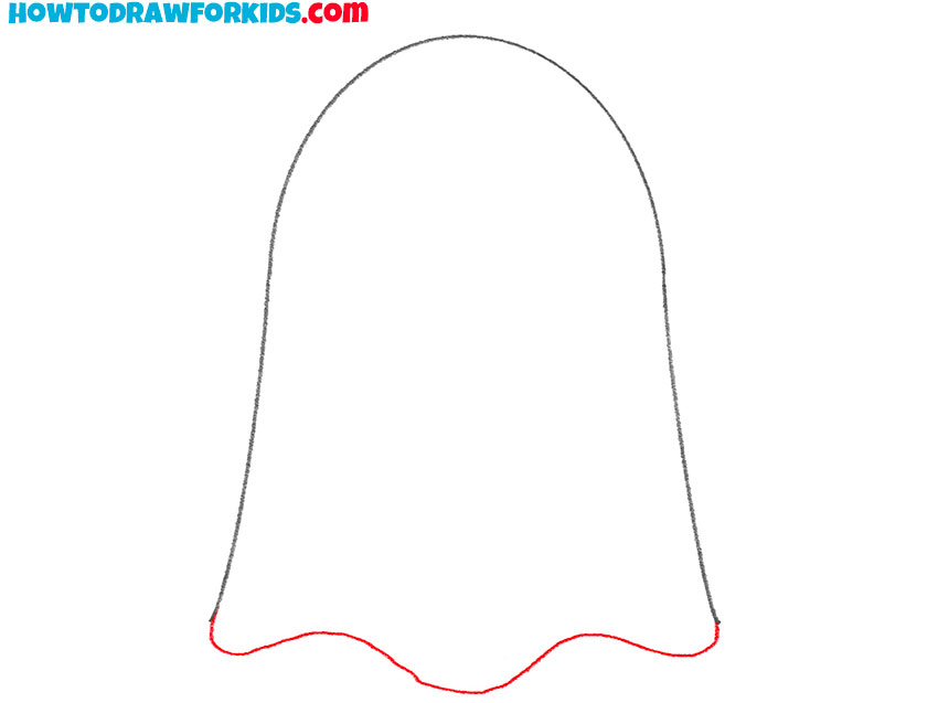 how to draw a baby ghost