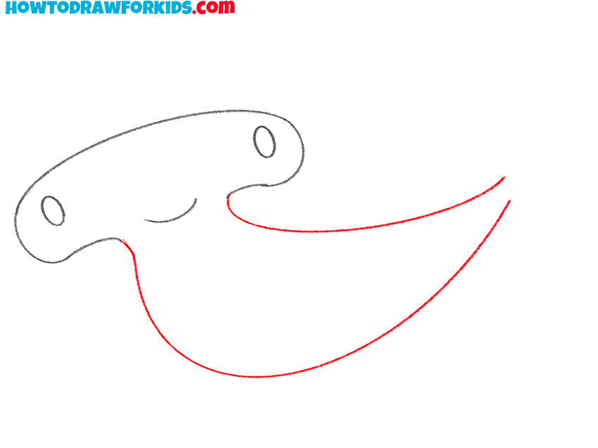 how to draw a hammerhead shark easily