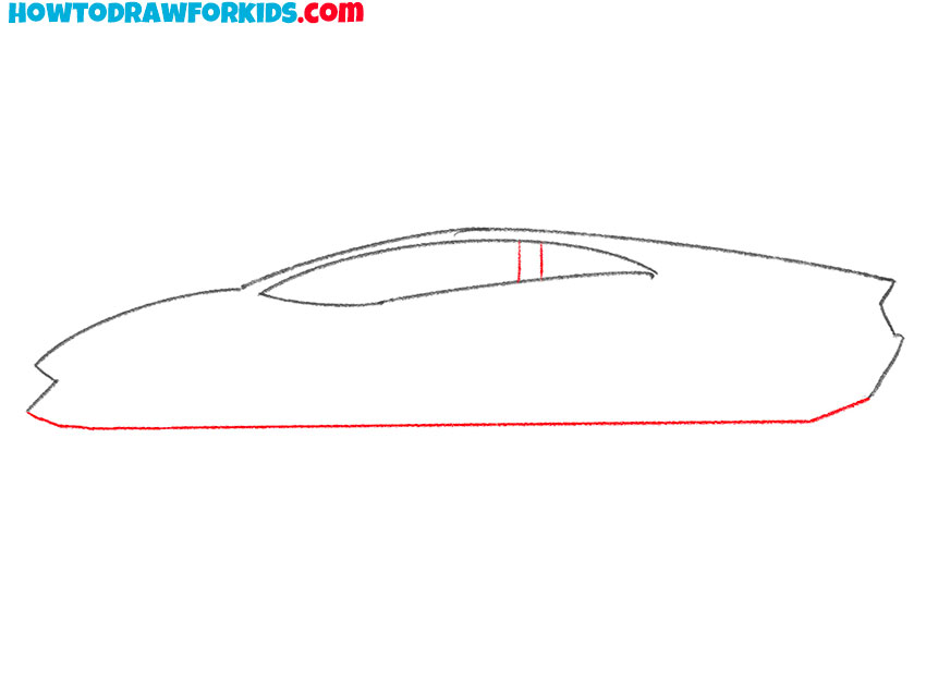 how to draw a lambo car