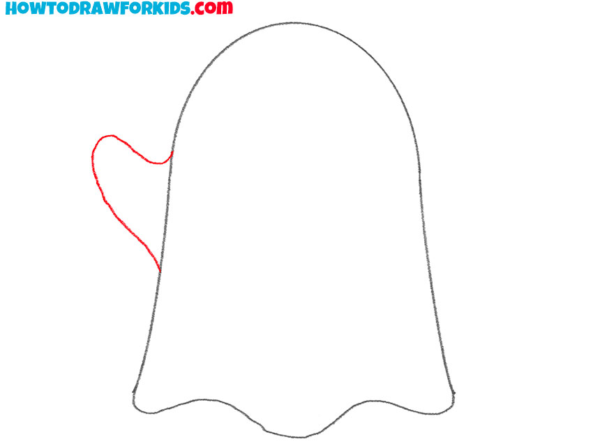 how to draw a ghost cute