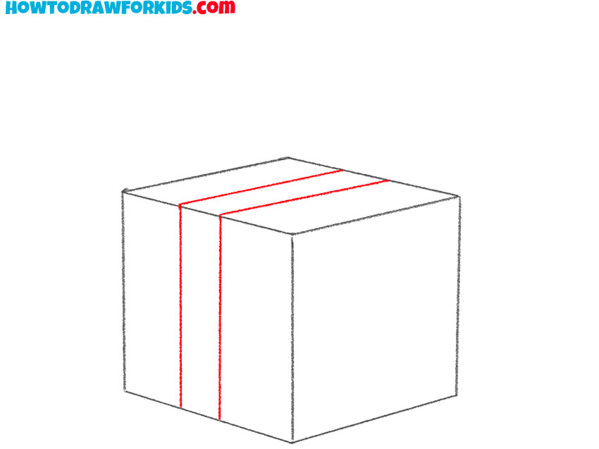 how to draw a realistic christmas present