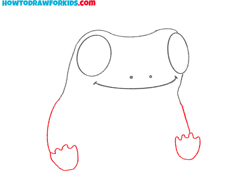 cute frog drawing simple