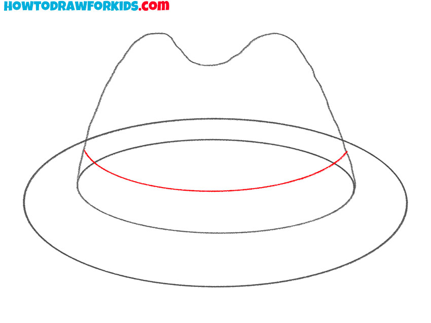 fedora hat drawing guide
