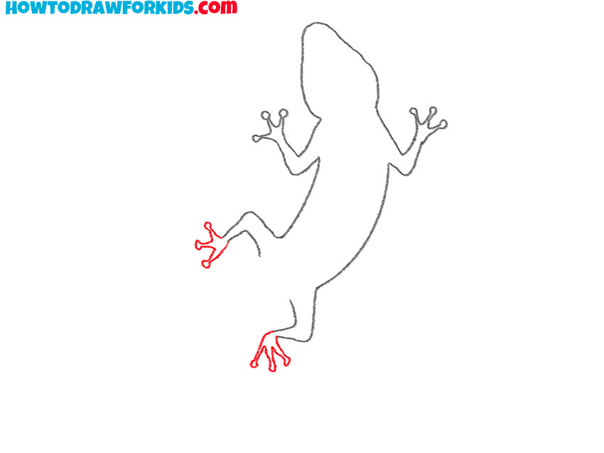how to draw a baby gecko