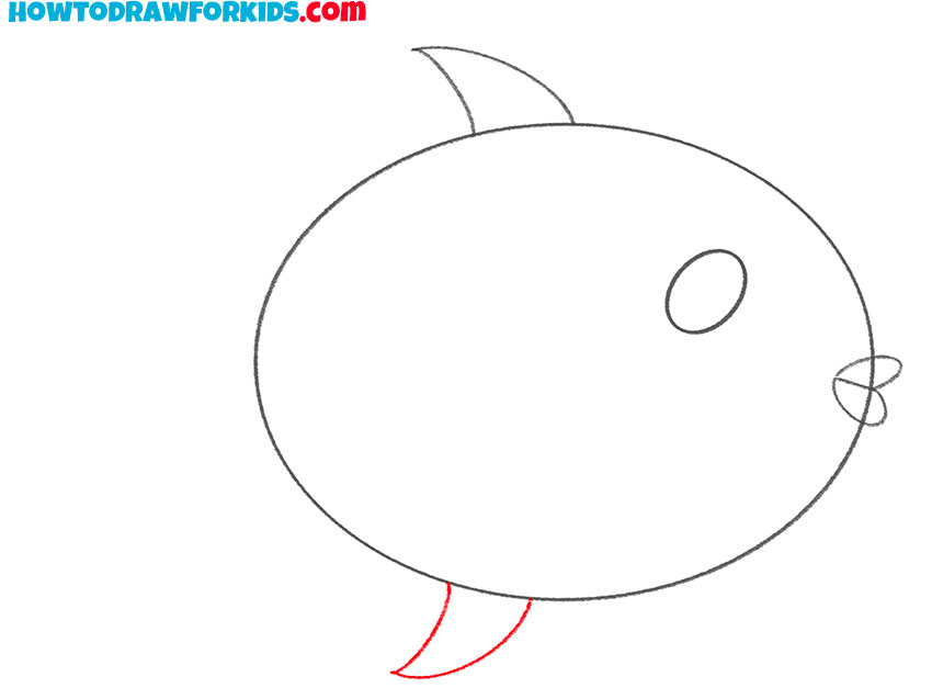 how to draw a fish cartoon