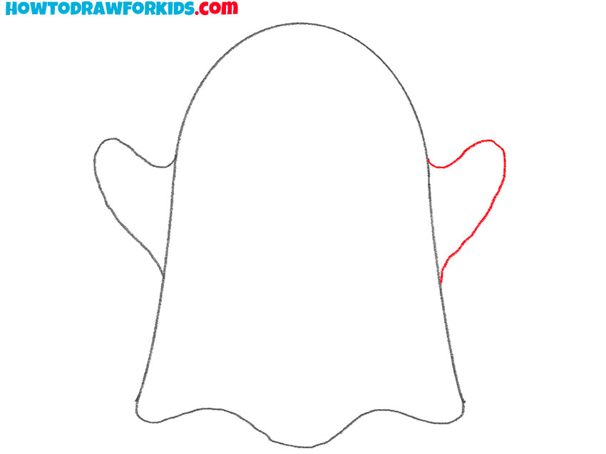 how to draw a ghost cartoon