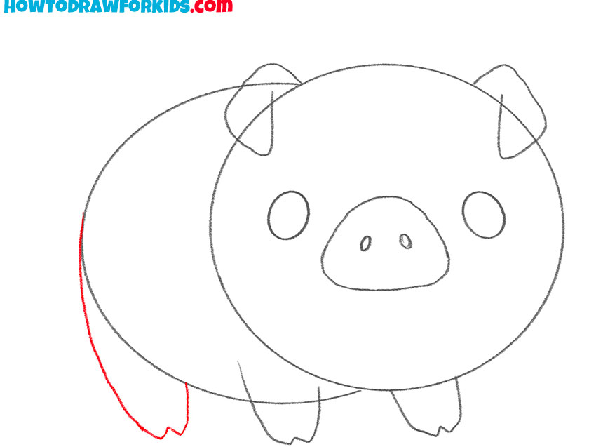cute pig simple drawing