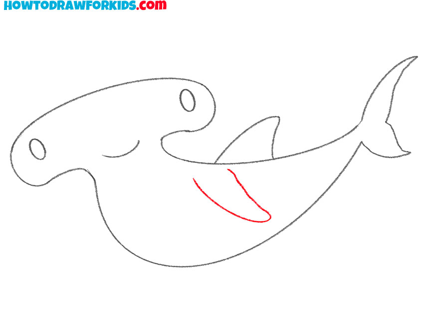 hammerhead shark drawing simple