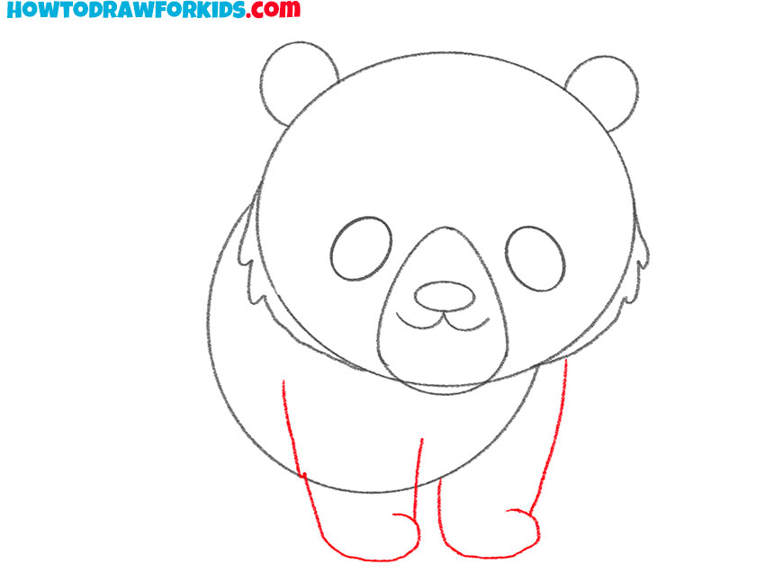 how to draw a baby grizzly bear