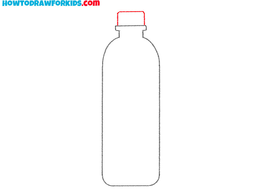 how to draw a cartoon bottle