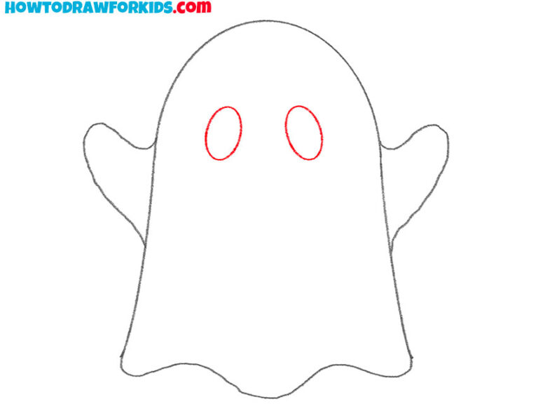 How to Draw a Ghost Step by Step Easy Drawing Tutorial For Kids