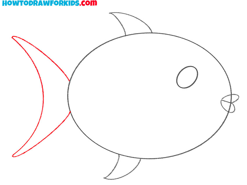 how to draw a fish cute