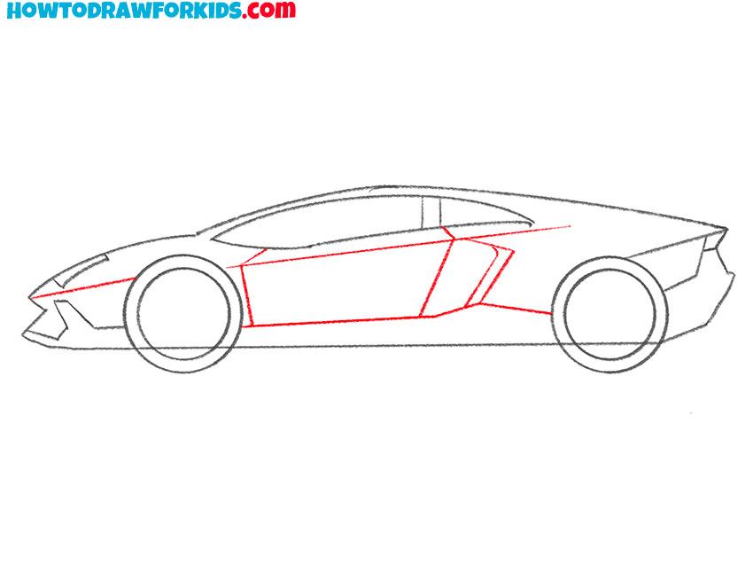 how to draw a lambo for beginners
