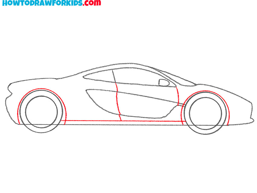 how to draw a mclaren for kids
