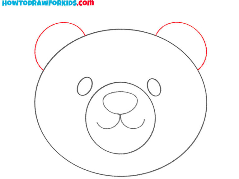 How to Draw a Bear Face Easy Drawing Tutorial For Kids